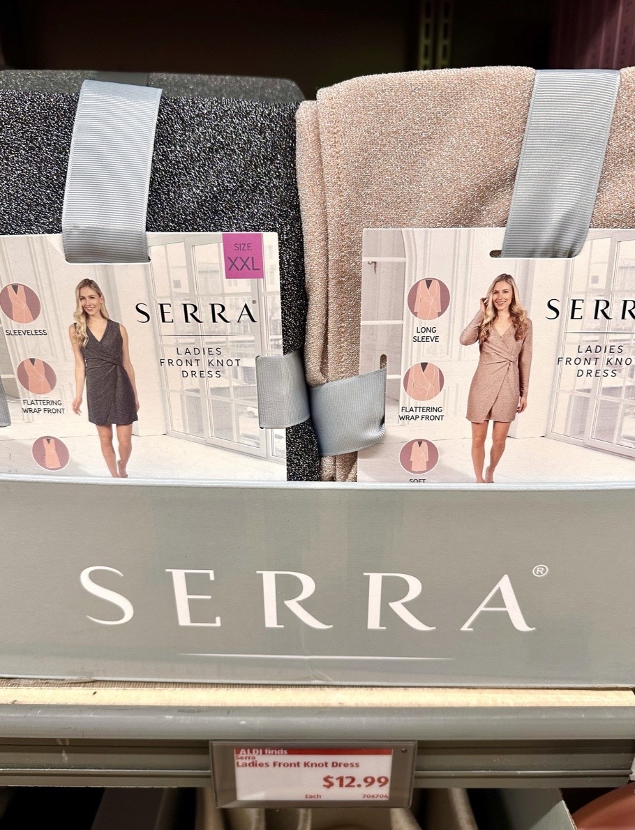 $13 Aldi Dress - Serra Ladies Front Knot Dress