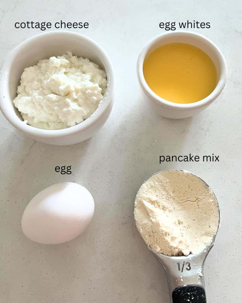 Ingredients needed for Blackstone Pancakes. 